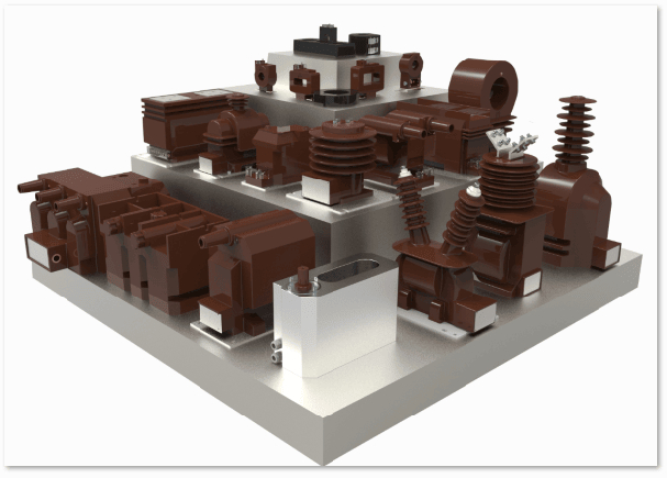 50/60HZ فرکانس نامی ترانسفورماتور جریان ولتاژ پایین با جریان نامی ثانویه 1A